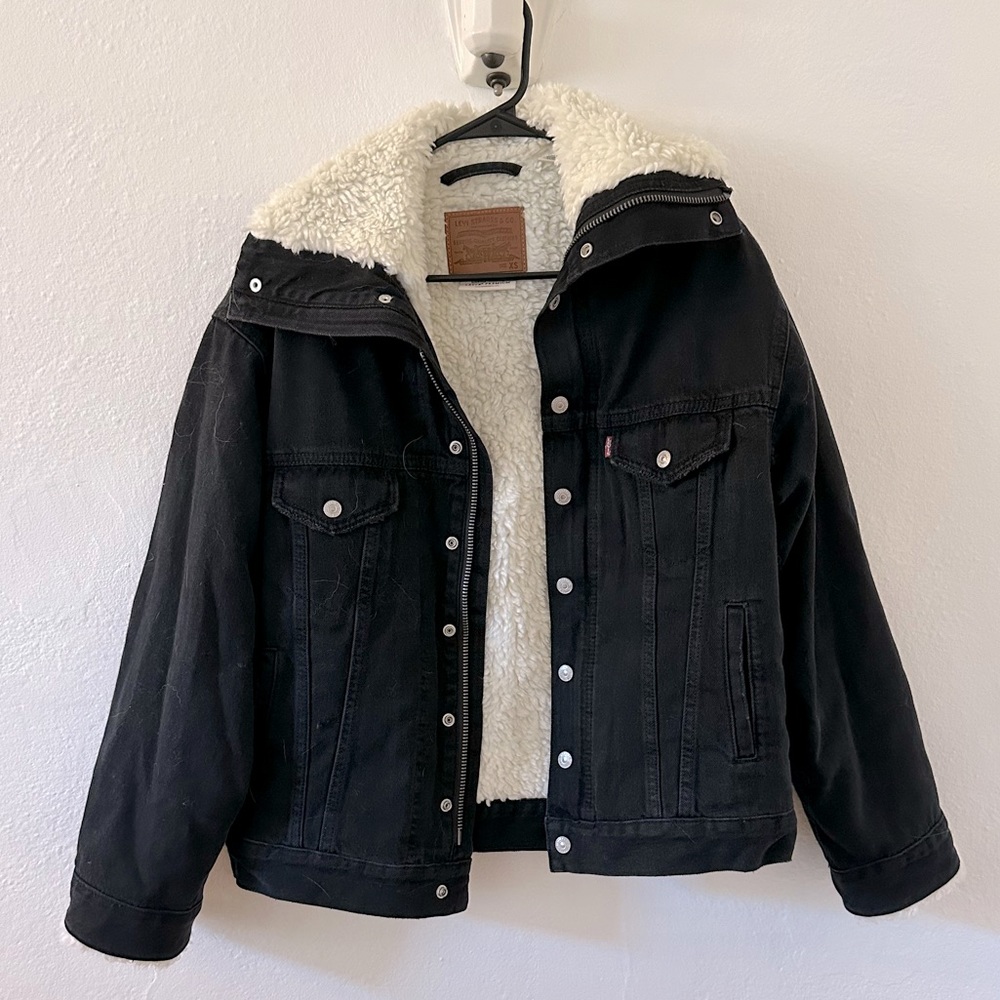 Levi’s Black Sherpa Jacket